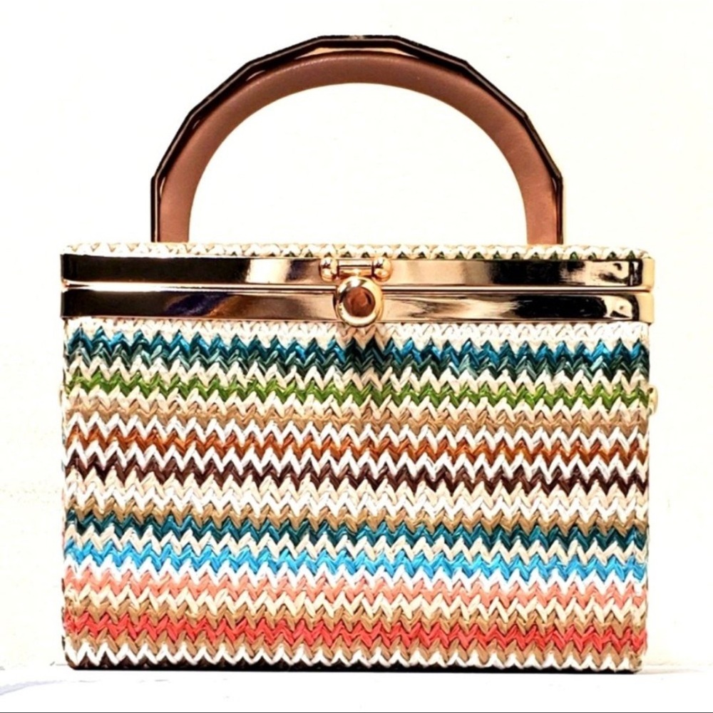 Zara Multi-Color Box Bag - image 1